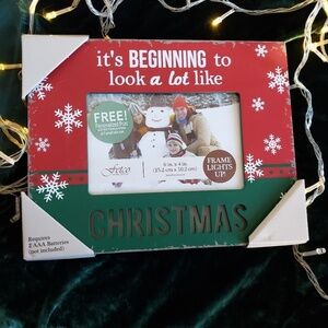 Christmas light up frame